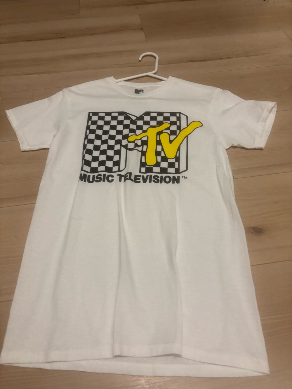 MTV White T-Shirt with Black Logo